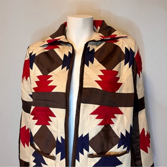 Handmade Lightweight Patchwork Spring Jacket in Multi Colors - One Size - Picture 5 of 8